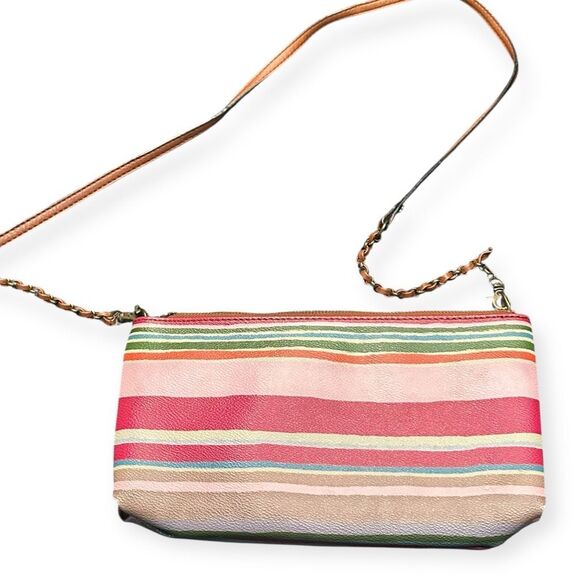 ELLIOTT LUCCA Multicolor Striped Leather Crossbody Bag - Picture 3 of 5